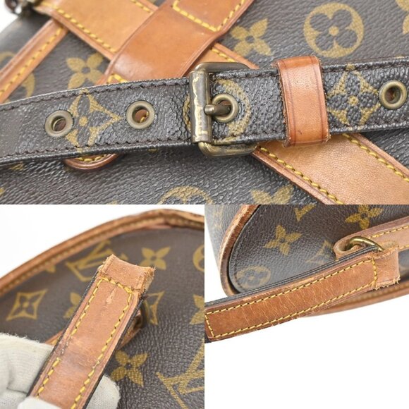 LOUIS VUITTON Logo Marne Shoulder Bag Monogram Leather Brown M51369 39KA691 - Picture 8 of 16